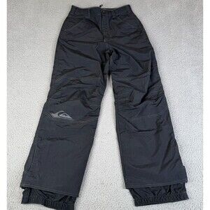 Quiksilver Ski Snow Pants Mens Small Black Snowboard Nylon Cargo Outdoor